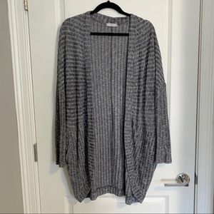 Lightweight Ribbed Sweater Cardigan